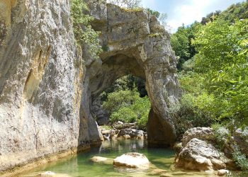 Le ravin des arcs, au nord de Montpellier. 