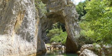 Le ravin des arcs, au nord de Montpellier. 