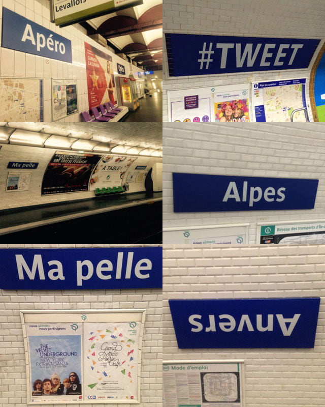les nouveaux noms des stations du metro à paris