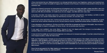 Moussa Sissoko et son tweet