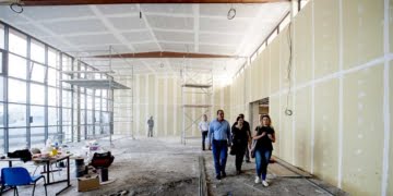 Les travaux du lycée Mermoz à Montpellier