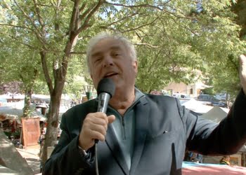 Edouard Chaulet, à la brocante de Barjac