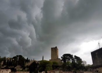 Orage de grêle à Sommieres