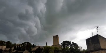 Orage de grêle à Sommieres