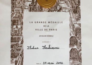 Médaille de Paris pour Zlatan