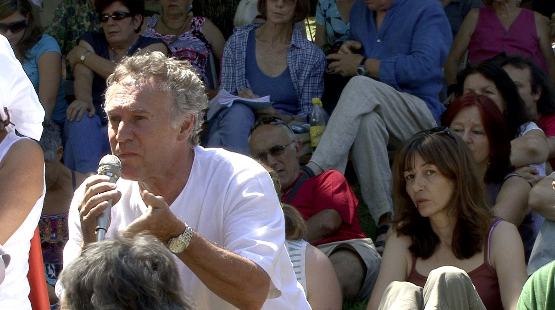 Manifestation anti gaz de schistes du Vigan avec José Bové