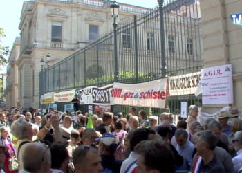 Gaz de schiste : Manifestation et opposition à la fracturation hydraulique