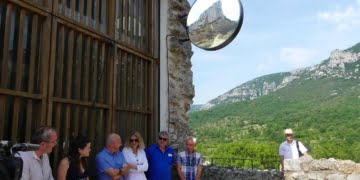 Une enseigne au château de Saint-Jean de Buège